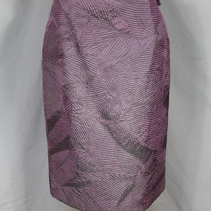 Flores & Flores Purple Iridescent Skirt Pencil 4